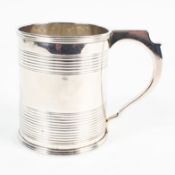 A George III silver single handled mug,