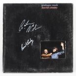 A signed Graham Nash and David Crosby LP, Atlantic Records, 1972,