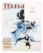 Signed copy of 'The Daily Telegraph' signed to the front cover in black ink by Ronald Searle