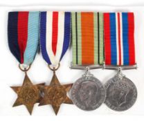 A four piece medal group including 1939-45 Star, the France & Germany star,