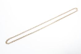 A 9ct gold belcher link chain 44cm. 9.2g.