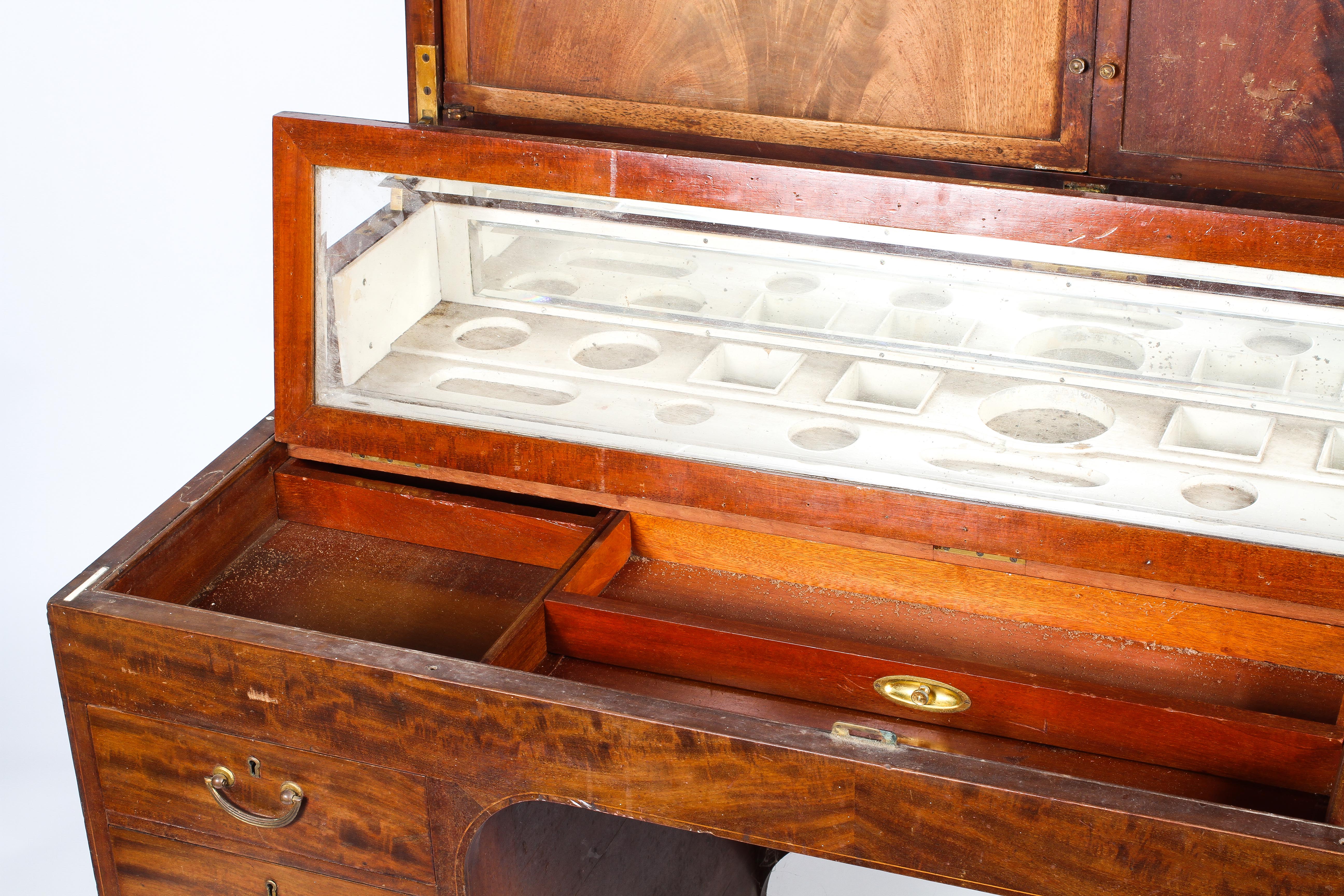 An Edwardian mahogany wash stand, 19th century, with hinged top, - Image 3 of 6