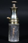 A Lalique Art Deco frosted glass and gilt-metal mounted 'Le Parisien' scent bottle,