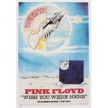 A proof poster for Pink Floyd 'Wish you Were Here', Columbia Records, 1975,