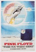 A proof poster for Pink Floyd 'Wish you Were Here', Columbia Records, 1975,