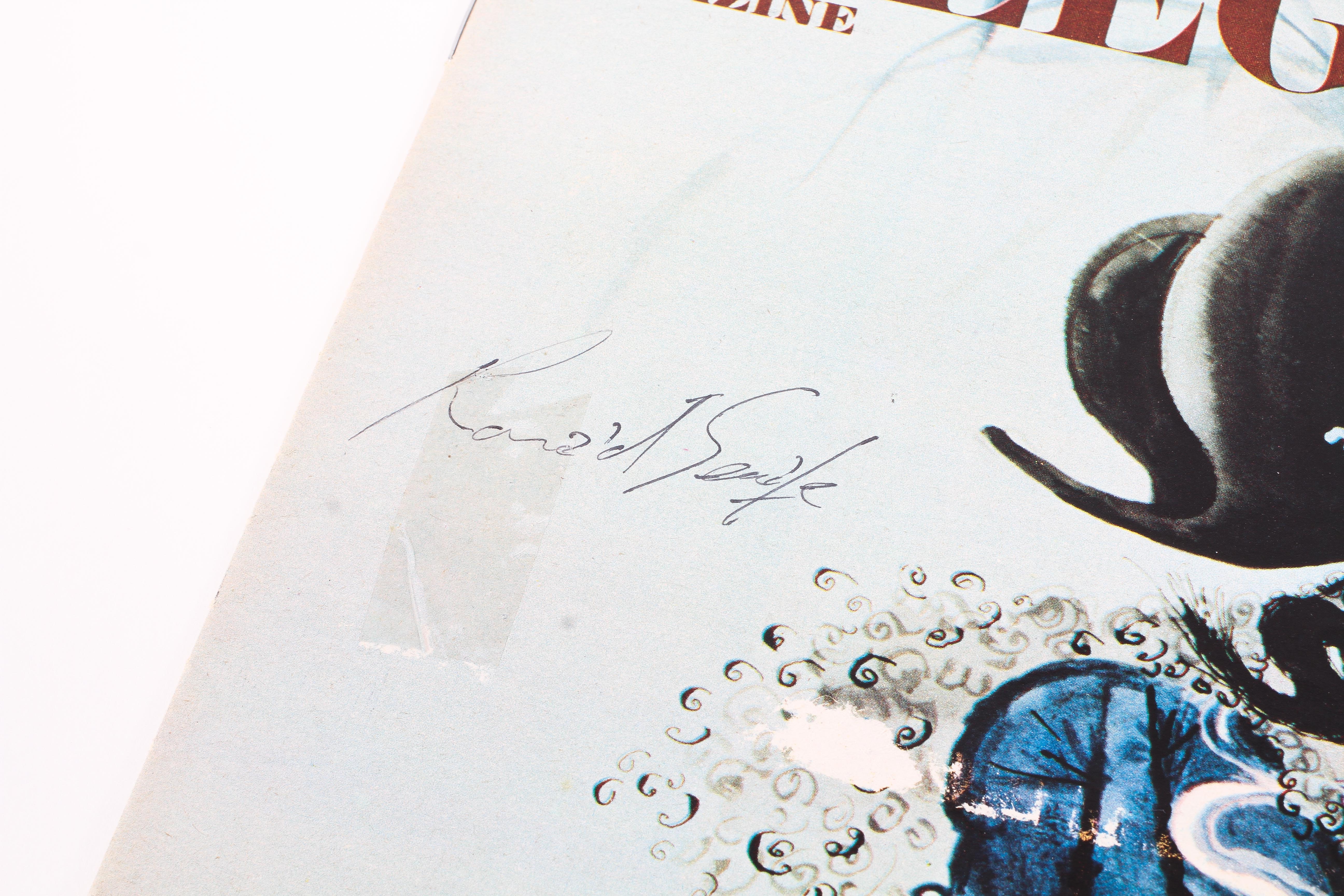 Signed copy of 'The Daily Telegraph' signed to the front cover in black ink by Ronald Searle - Image 2 of 2