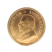 A 1974 gold full Krugerrand, 33.8g.