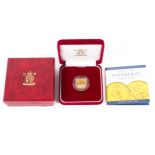 An 1889 Victorian Sovereign in perspex case. 7.98g.