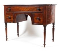 A Victorian mahogany kneehole desk, early 19th Century,