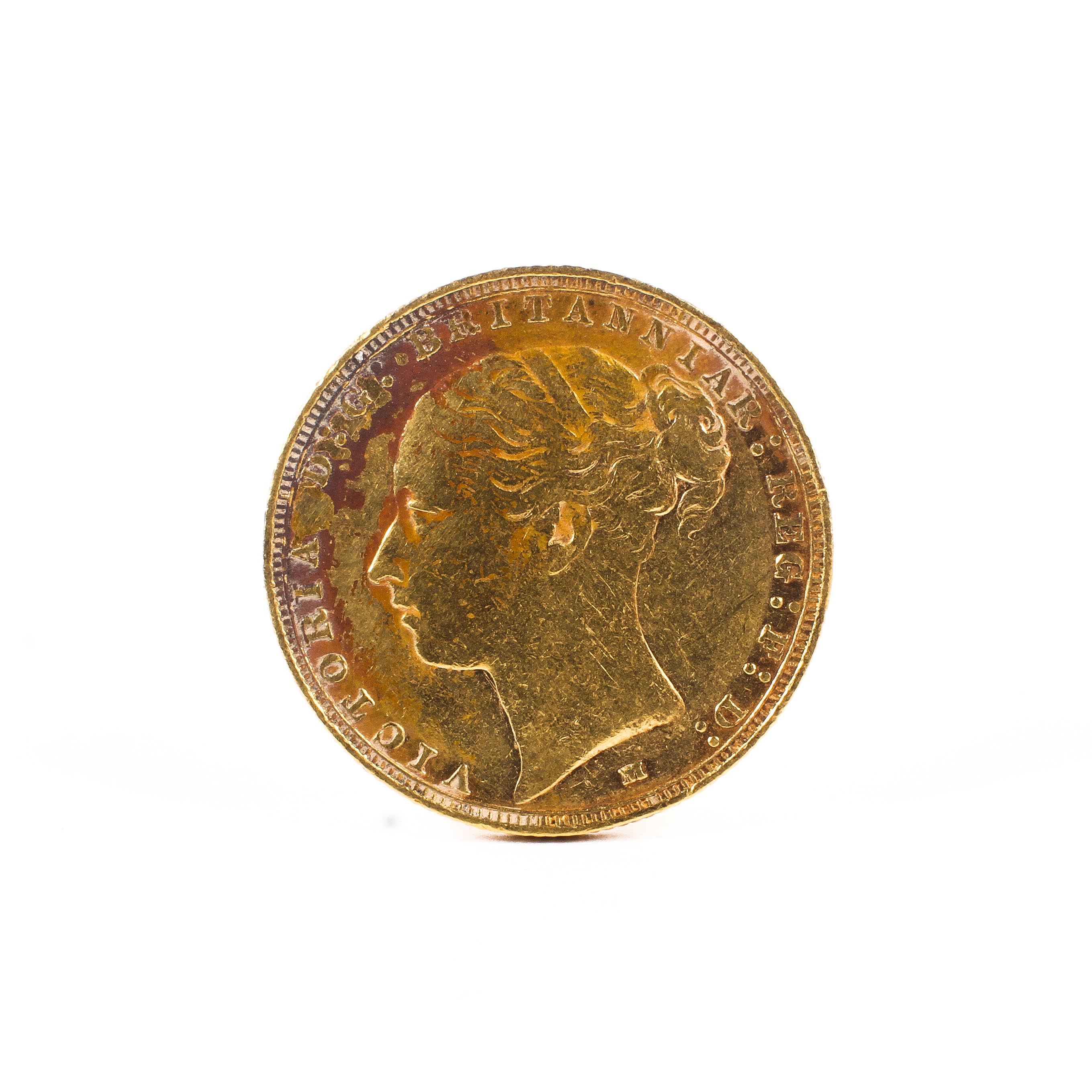 A Victorian young head gold sovereign 1886, Melbourne mint, 7.9g.