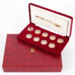 Royal Mint Definitive half-sovereign Queen Victoria-Queen Elizabeth collection set,