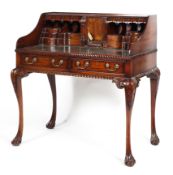 A Georgian style reproduction mahogany bureau, by Brights of Nettlebed, 20th century,