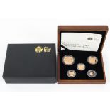 An Elizabeth II 2009 gold proof Sovereign five coin collection