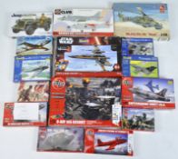 A quantity of Airfix and Revell kits, for aircraft, tanks, ships and figures, in the original boxes,