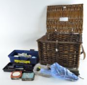 A collection of fishing tackle and accessories,
