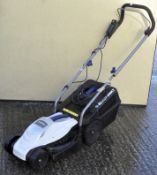 A Blaupunkt 32cm electric lawnmower. Untested.