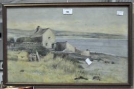 Charles Auty, Cottage by the Sea, watercolour, signed lower right, framed, 51cm x 31cm,