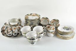 A Sutherland China part tea service to include tea cups, saucers, side plates,