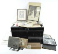A 'Deeds' tin box belonging to Mercia Evelyn Castle Mayor of Bristol with photographs and documents