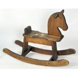 An American pine rocking horse,