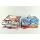 A collection of assorted modern children's books and games,