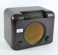 A vintage Bush Bakelite radio, model 73/88939,