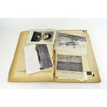 An early/mid 20th century scrapbook containing a selection of inter-war silver gelatin prints