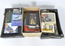 Assorted books and games, including vintage Backgammon, Scrabble, books on East Anglia,