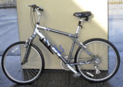 A grey and silver Timberline GT adults mountain bike