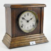 A mid 20th Century American Sessions Clock Company mantle clock, oak cased,