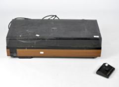 A Goodman's MCD 100 belt drive player Hi Fi unit together with a B-Tech 2-way speaker control unit