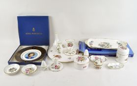 Assorted ceramics, including Royal Worcester pin dishes, Aynsley, Wedgwood and more,