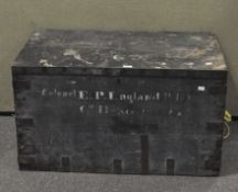 A large military campaign chest for 'Colonel E.P.England'