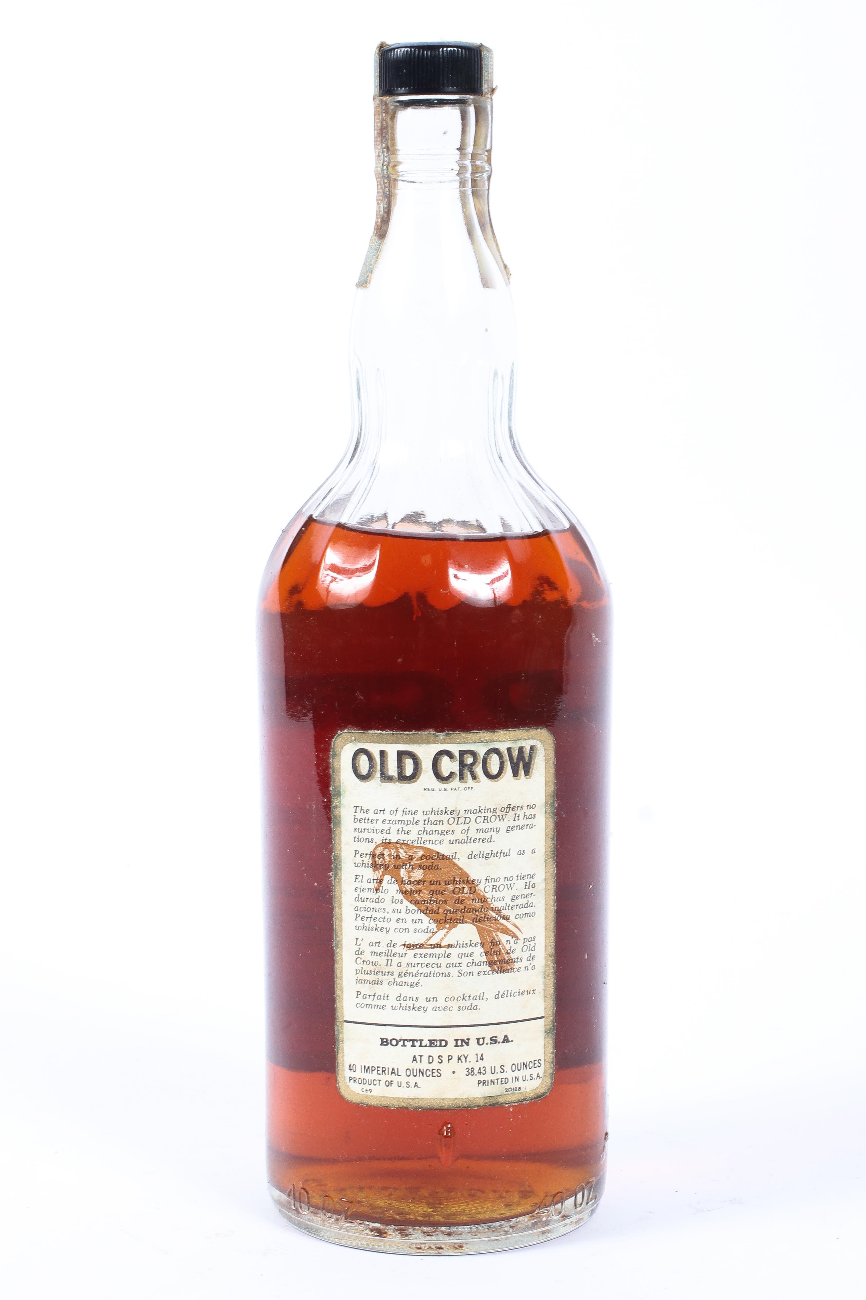 A single bottle of 5 year old Old Crow Kentucky straight Bourbon whiskey, 86 proof 43 gl, - Image 2 of 5