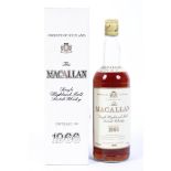 Whisky. The Macallan, 18 year old single Highland Malt Scotch whisky, distilled in 1966