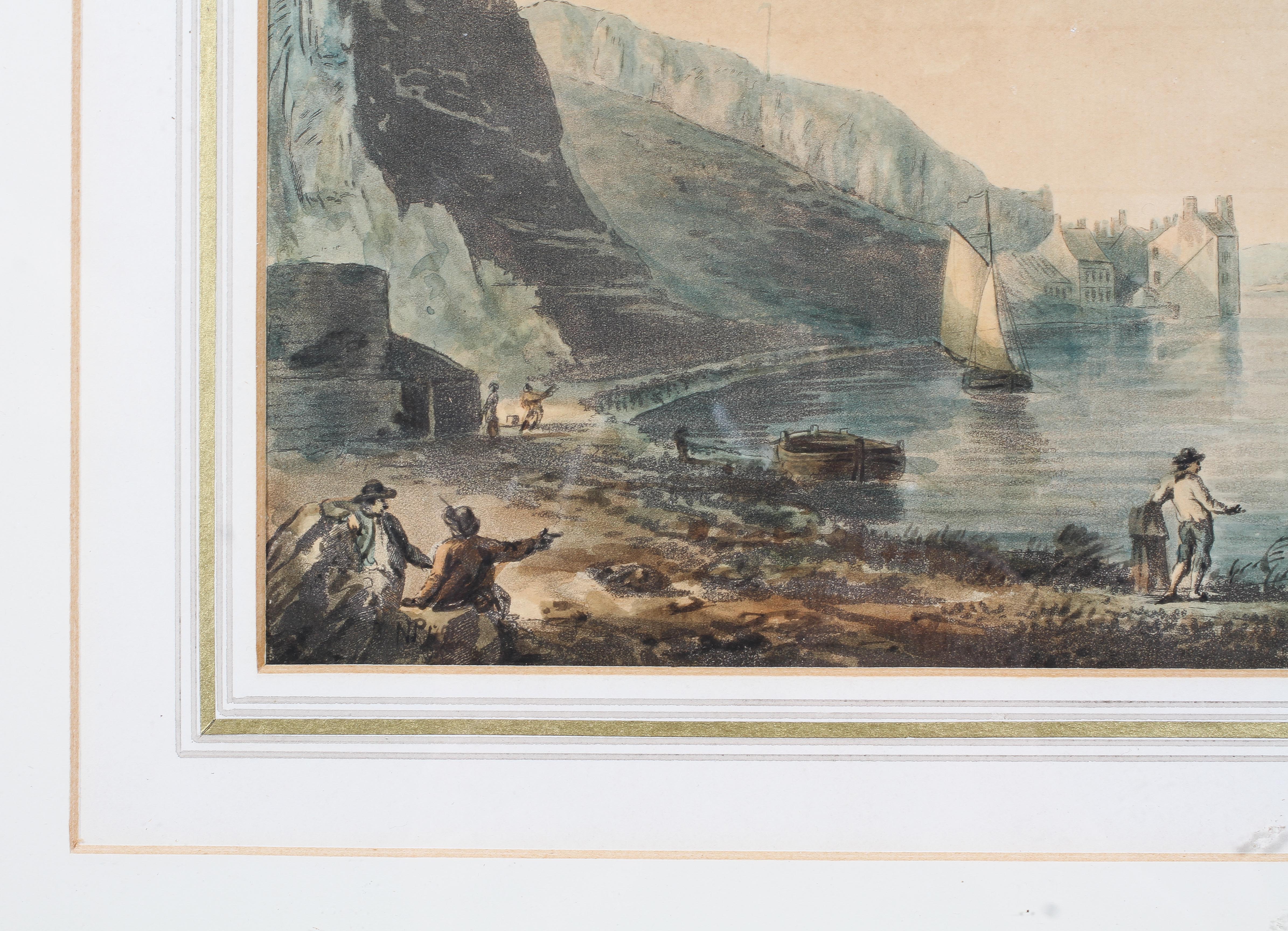 Nicholas Pocock, hand coloured print, 'Avon Gorge', signed and indistinctly dated lower left, - Image 7 of 8