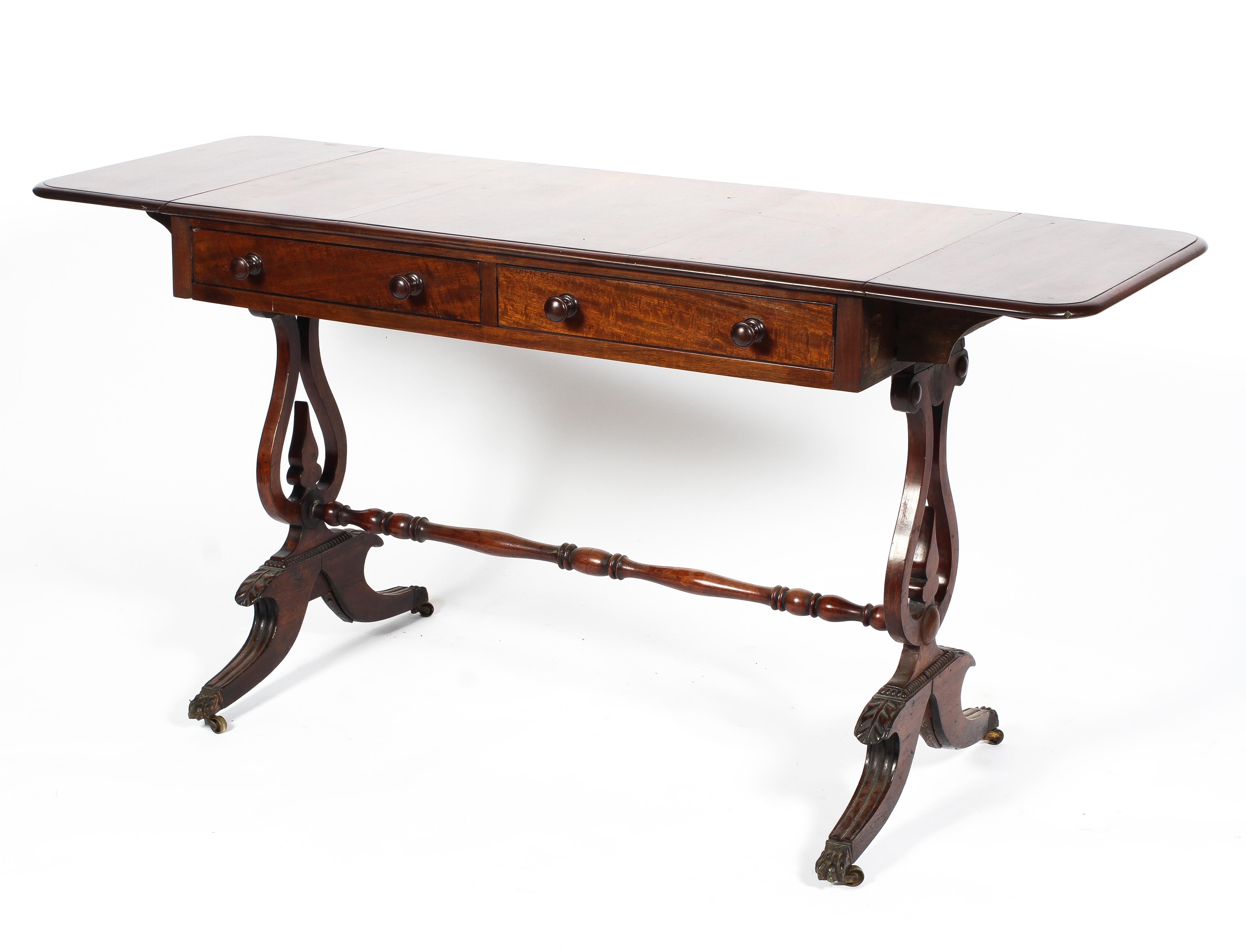 A Regency style mahogany Pembroke table, 19th century, - Image 2 of 2