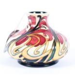 A contemporary limited edition Moorcroft vase, of squat circular form,