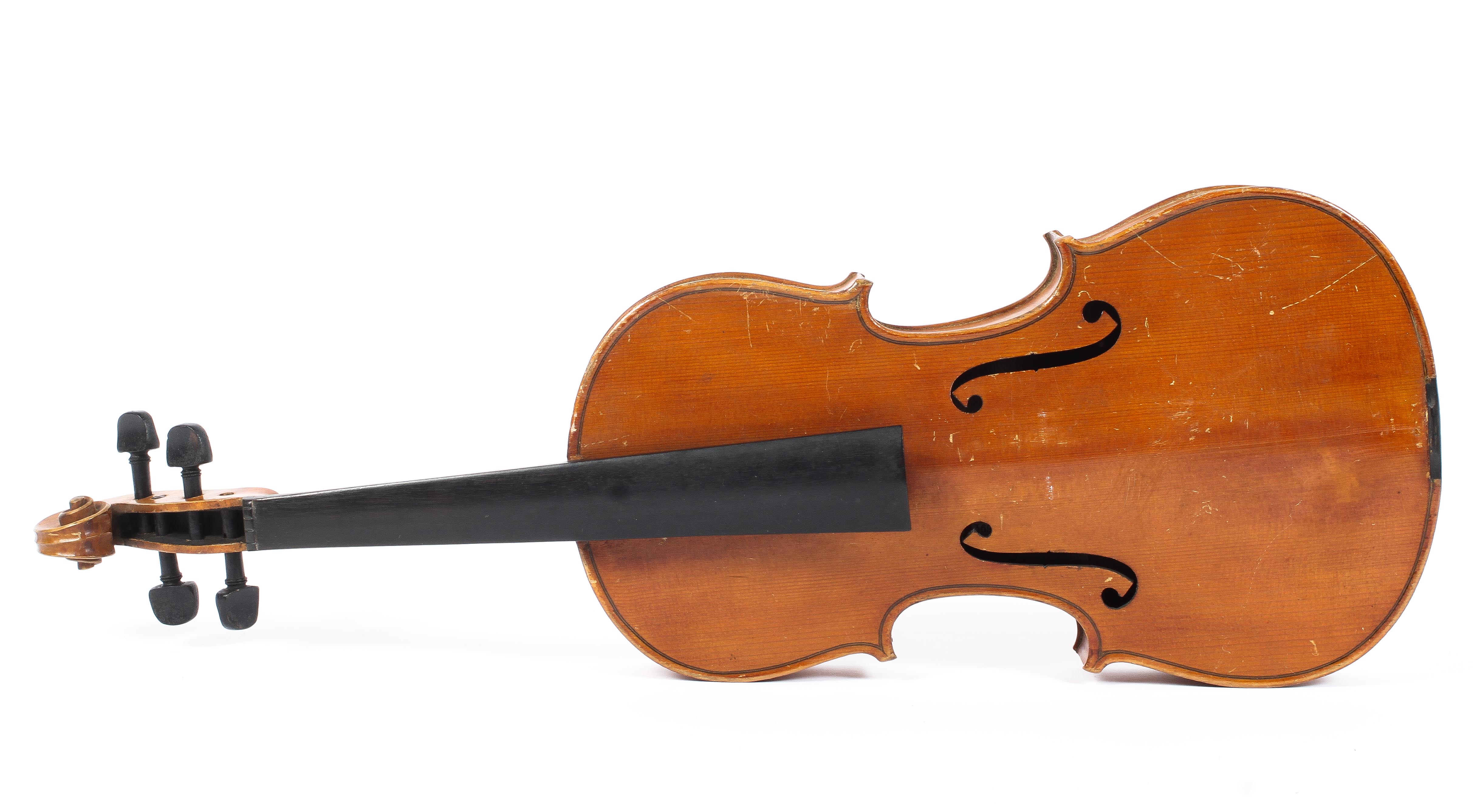 A Thomas Craig violin, circa 1900, applied with label to interior, with two bows and later case, - Image 2 of 11