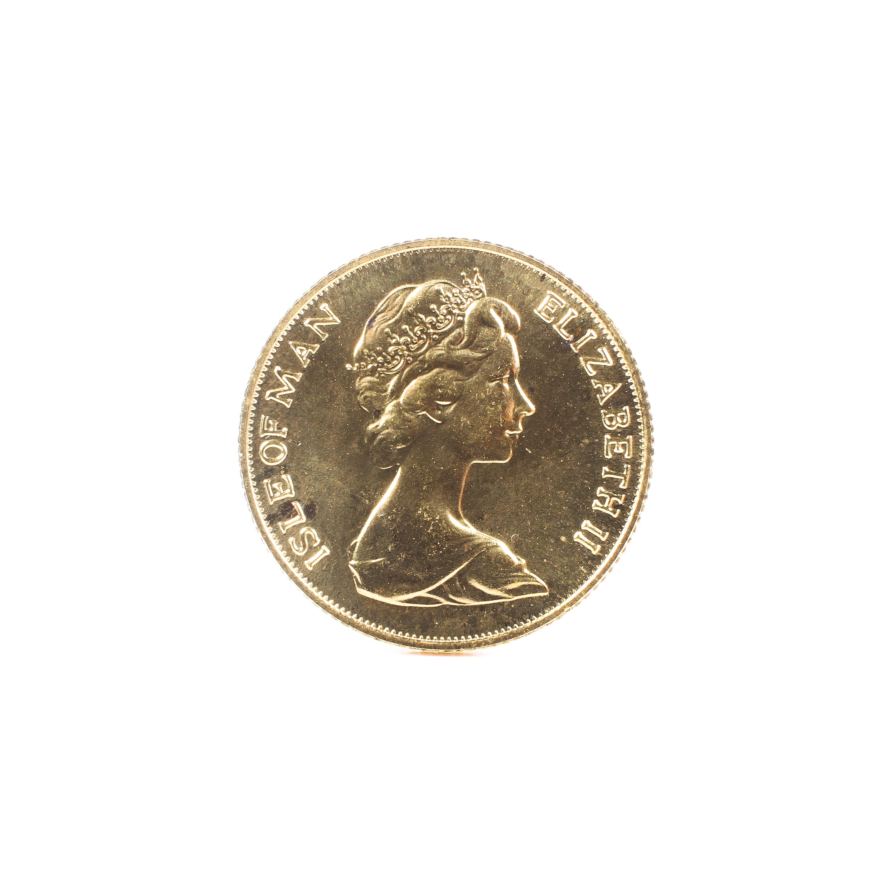 An Isle of man 1973 Gold Sovereign 8.0g.