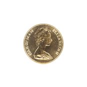 An Isle of Man 1973 Gold Sovereign. 8.0g.