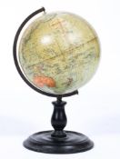 A vintage Phillips 9 inch terrestrial globe, early 20th century, bearing label to top,