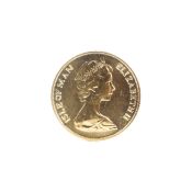 An Isle of Man 1973 Gold Sovereign. 8.0g.