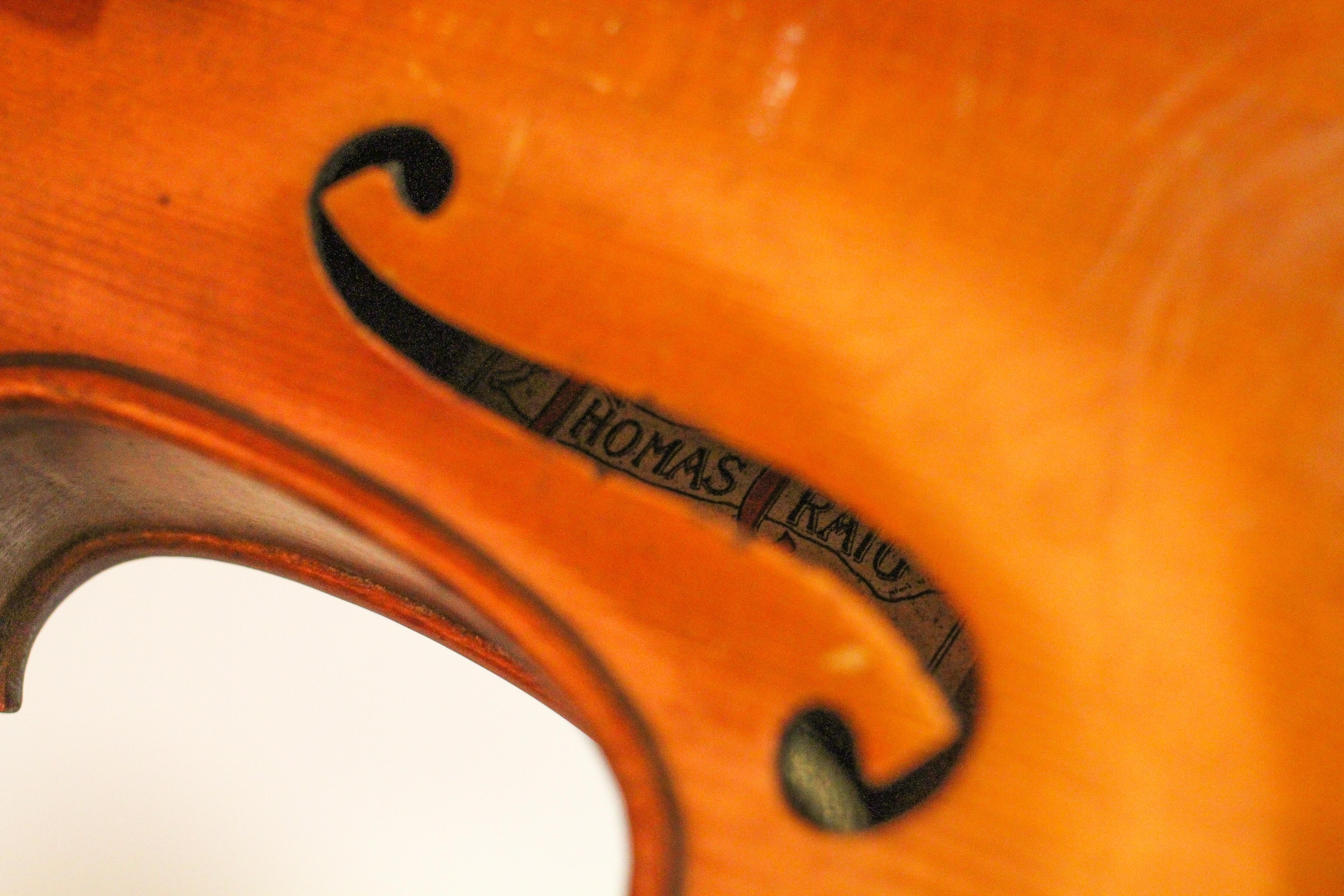 A Thomas Craig violin, circa 1900, applied with label to interior, with two bows and later case, - Image 10 of 11