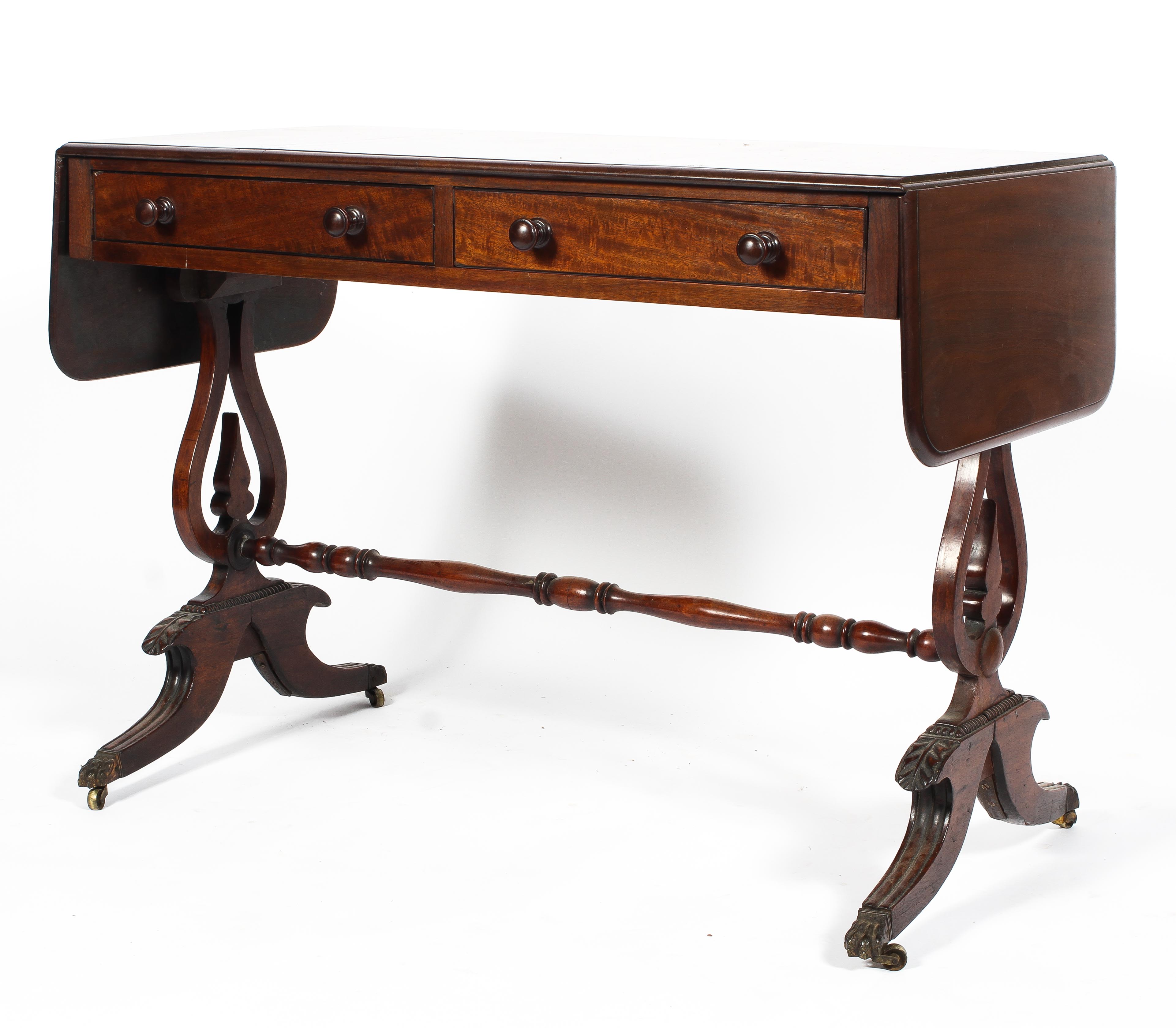 A Regency style mahogany Pembroke table, 19th century,