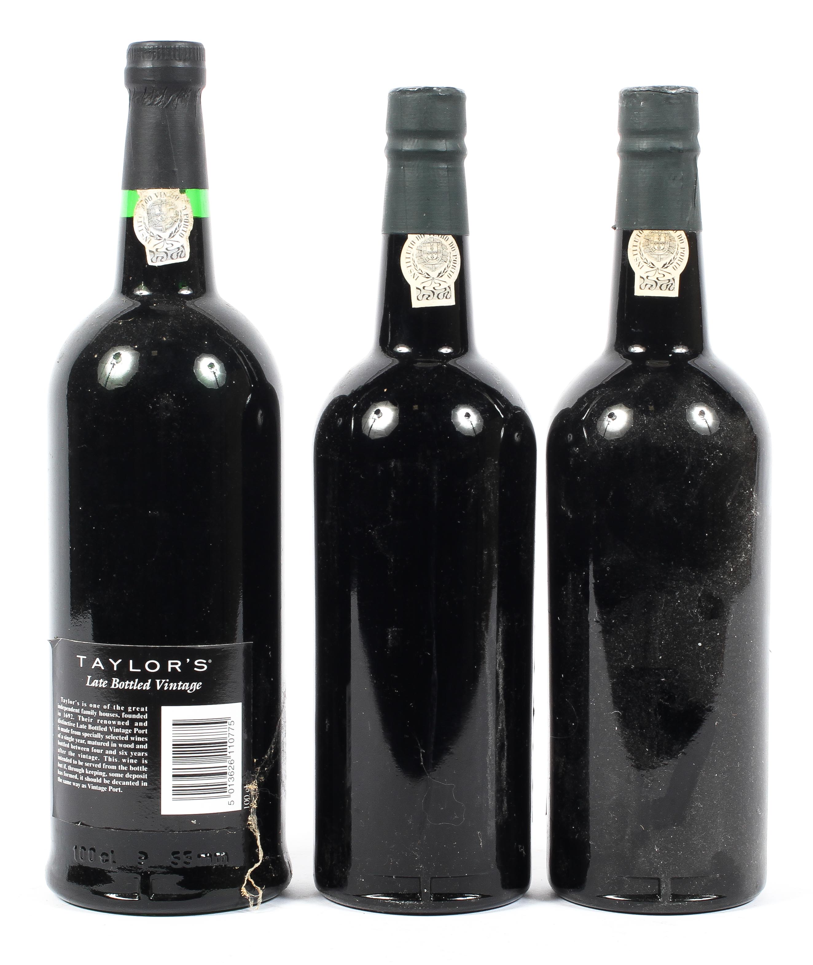 Three bottles of Taylors port, two 75cl bottle of 1985 Vintage port and one 100cl bottle 1991. - Image 2 of 2