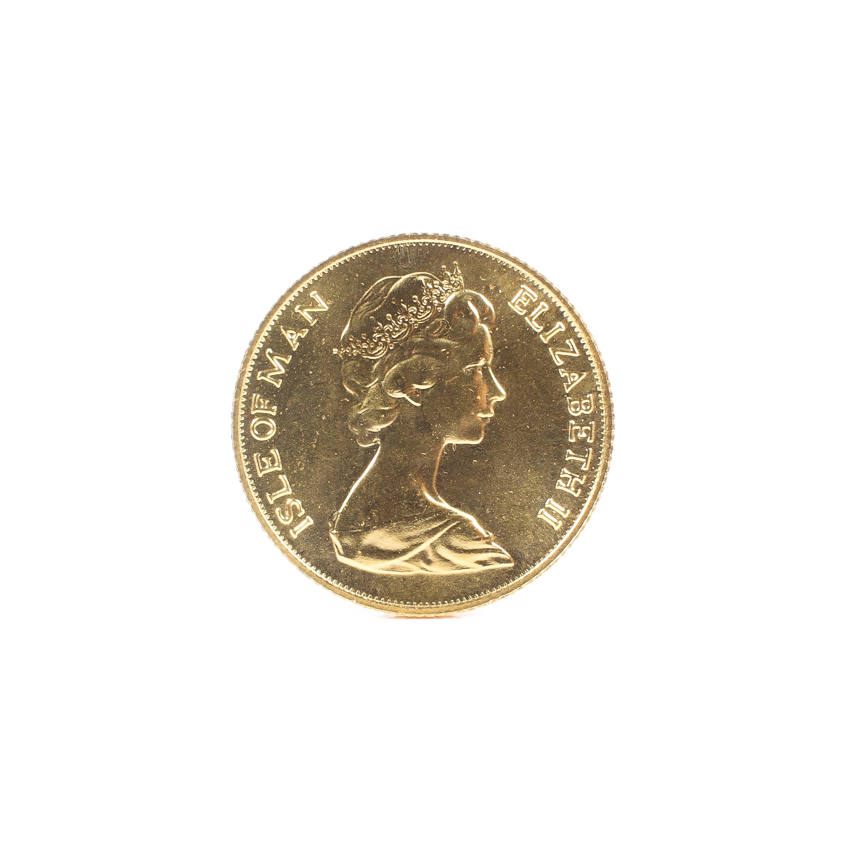 An Isle of Man 1973 Gold sovereign 8.0g.