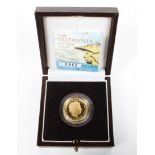 A 2006 Britannia gold proof £25 coin. 8.5g. In Perspex case, box and certificate.