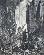 Frank Brangwyn (British, 1867-1956), Revolt, Lithograph,