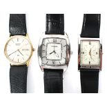 Three gents wristwatches, comprising; Seiko quartz,